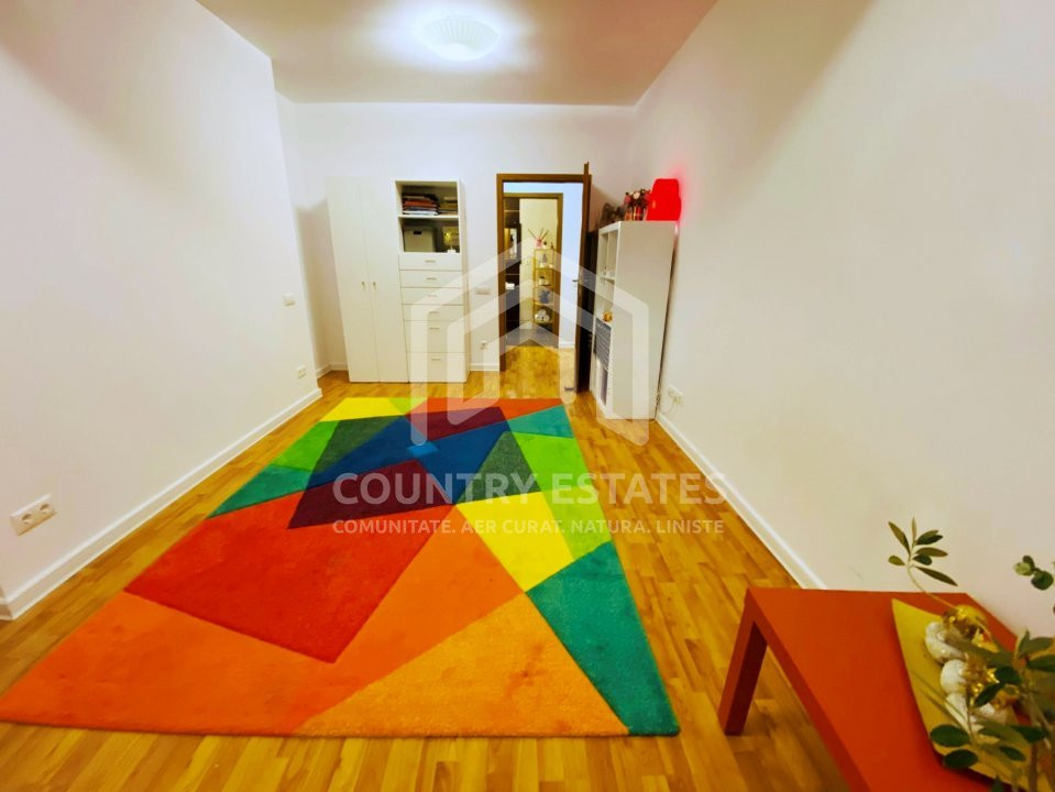 Apartament 2 camere cu gradina de vânzare in Corbeanca, mobilat si utilat