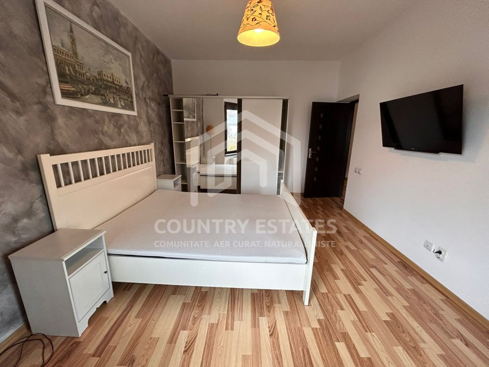 Vila duplex de inchiriat, mobilata, strada privata cu bariera, Padurea Tamasi