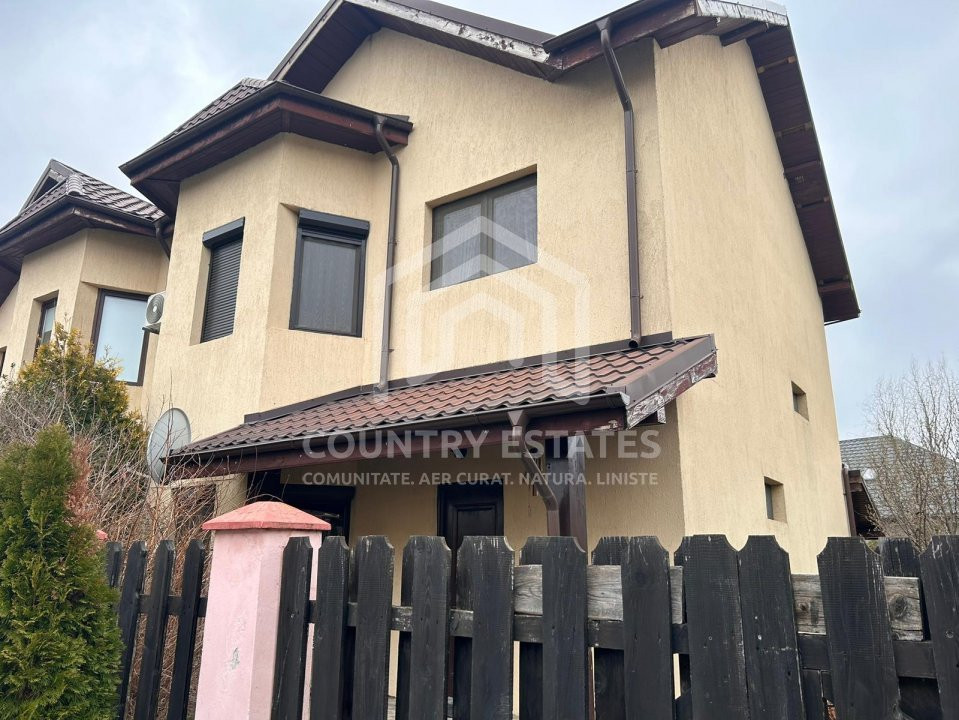 Vila duplex de inchiriat, mobilata, strada privata cu bariera, Padurea Tamasi