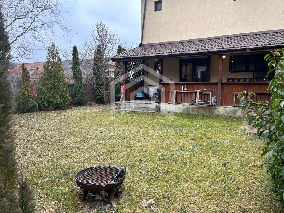 Vila duplex de inchiriat, mobilata, strada privata cu bariera, Padurea Tamasi