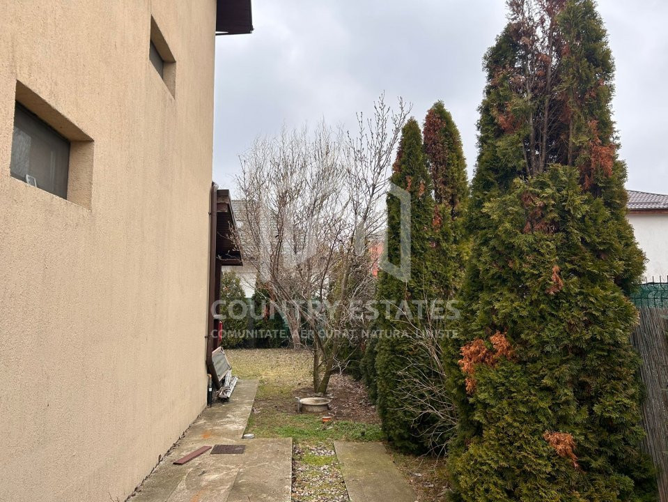 Vila duplex de inchiriat, mobilata, strada privata cu bariera, Padurea Tamasi