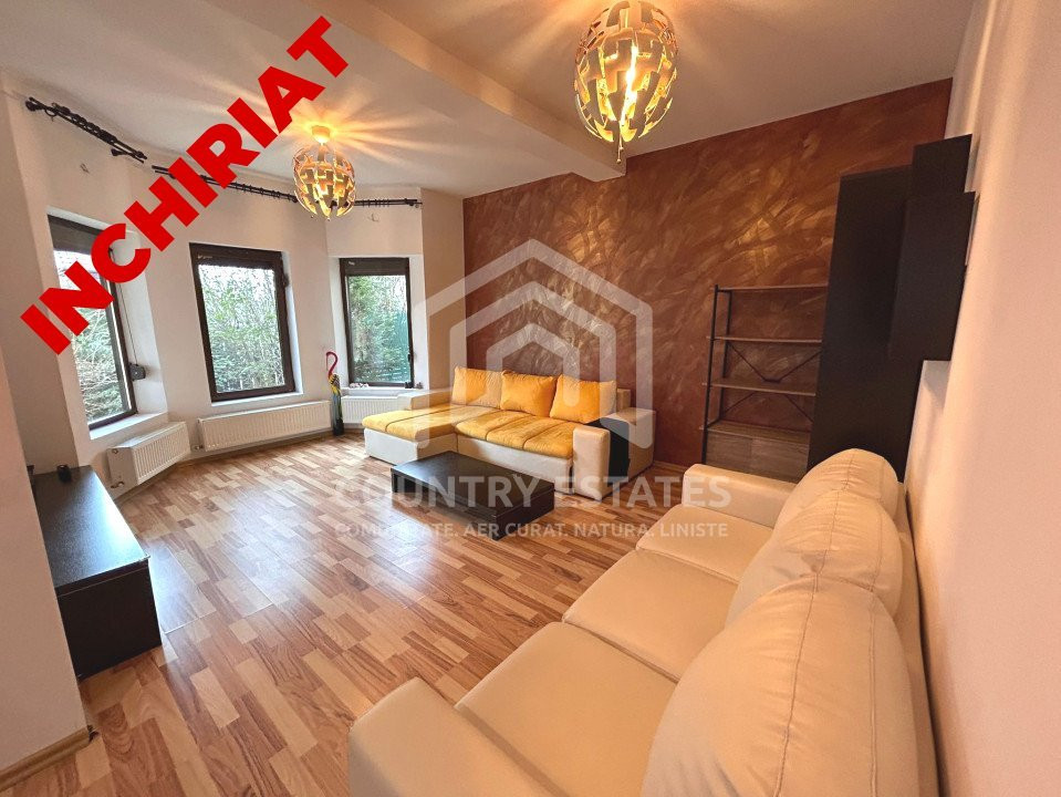 Vila duplex de inchiriat, mobilata, strada privata cu bariera, Padurea Tamasi