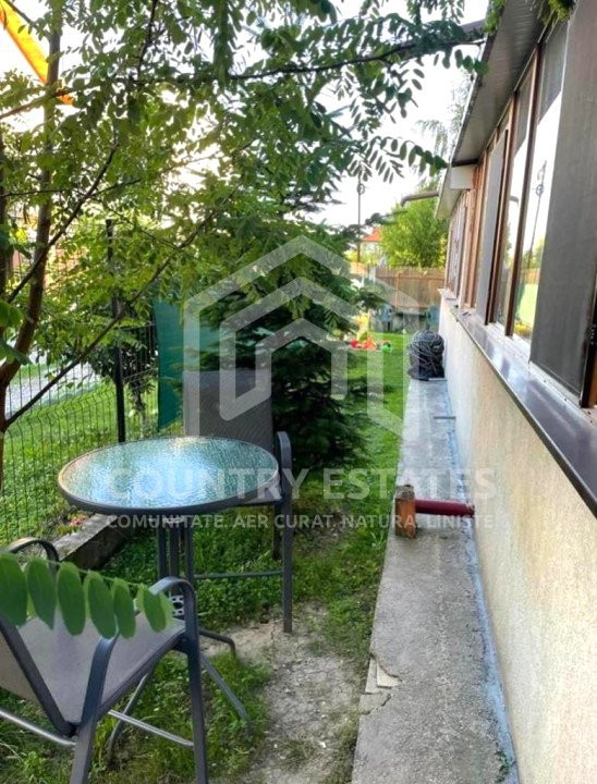 De vanzare apartament 2 camere Otopeni, parter, cu gradina, mobilat complet