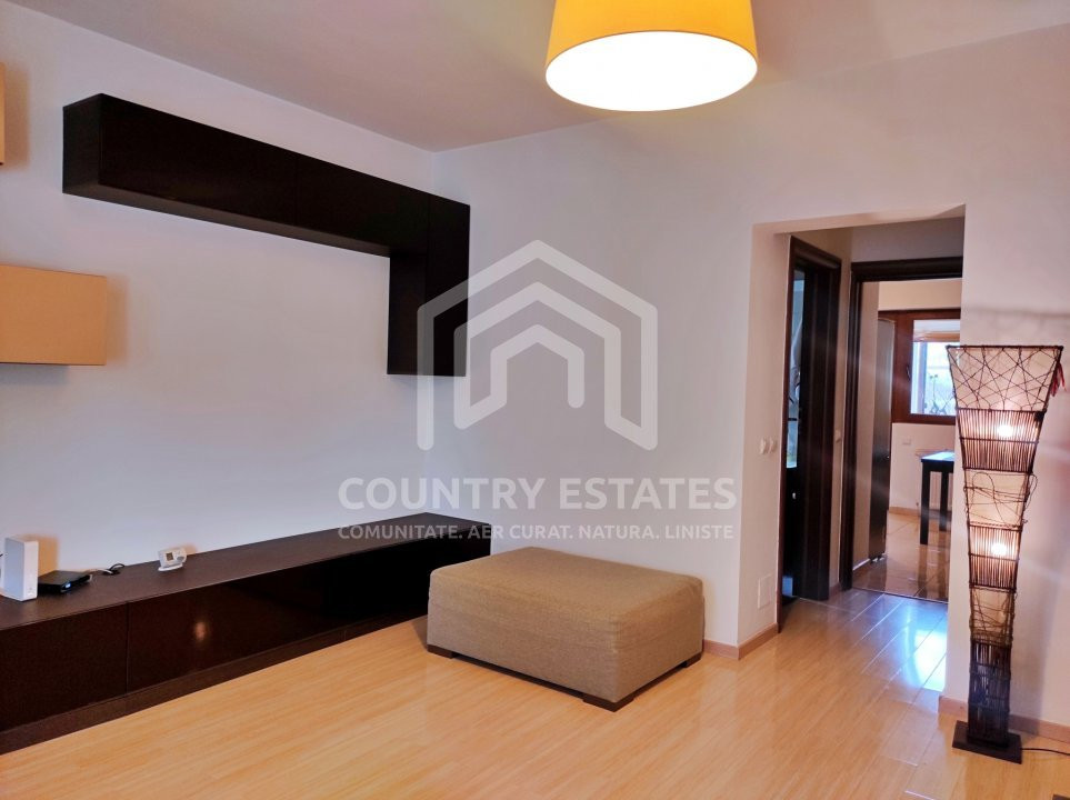 De vanzare apartament 2 camere Otopeni, parter, cu gradina, mobilat complet