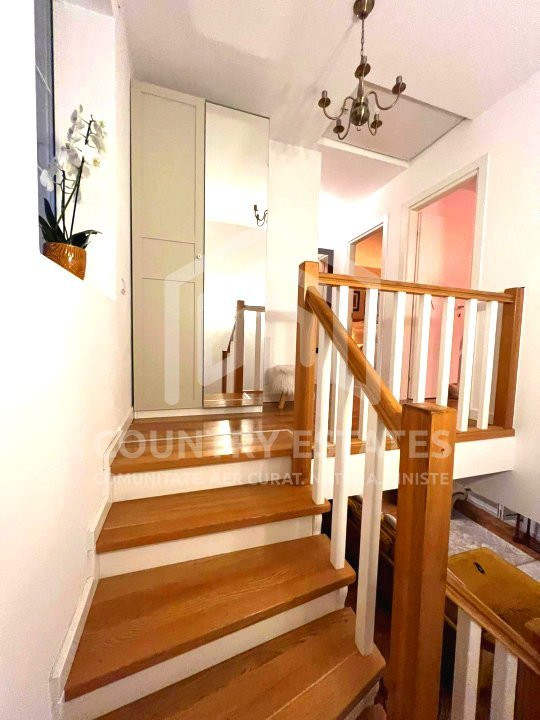 Vila Corbeanca Park, de vanzare, veranda inchisa, vegetatie matura, Corbeanca