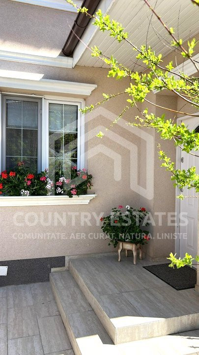 Vila Corbeanca Park, de vanzare, veranda inchisa, vegetatie matura, Corbeanca