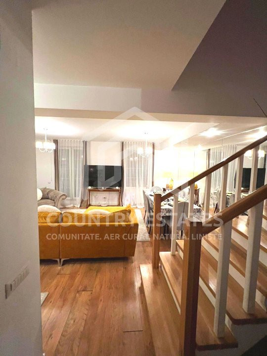 Vila Corbeanca Park, de vanzare, veranda inchisa, vegetatie matura, Corbeanca