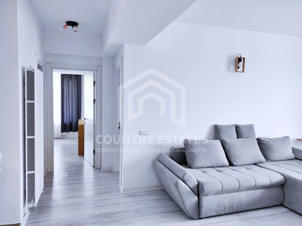 Apartament 3 camere de închiriat Corbeanca, bloc NOU!