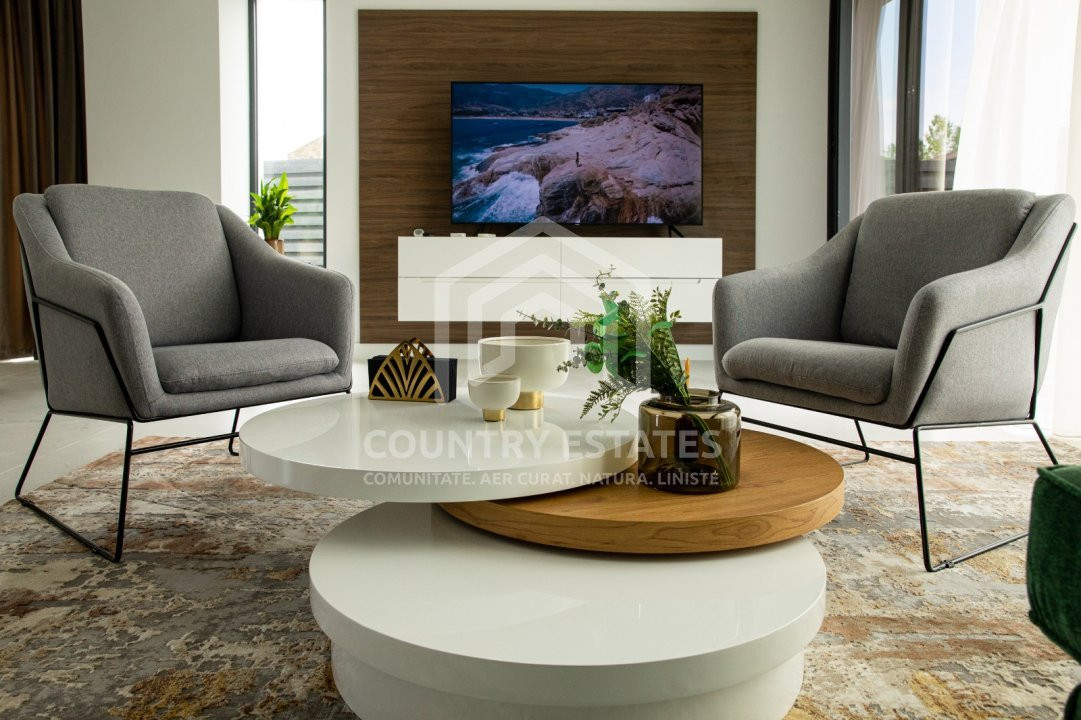 OPORTUNITATE! Vila SMART, ansamblu rezidential Vernis Sunrise Villas, Corbeanca