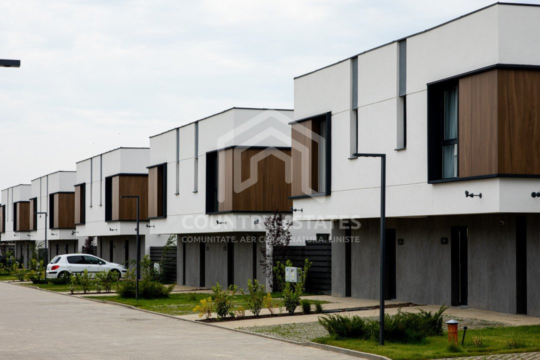 Casa SMART, complet mobilată, ansamblu rezidențial premiat, Corbeanca