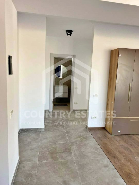 Apartament 2 camere de închiriat Corbeanca, complex rezidential, complet mobilat